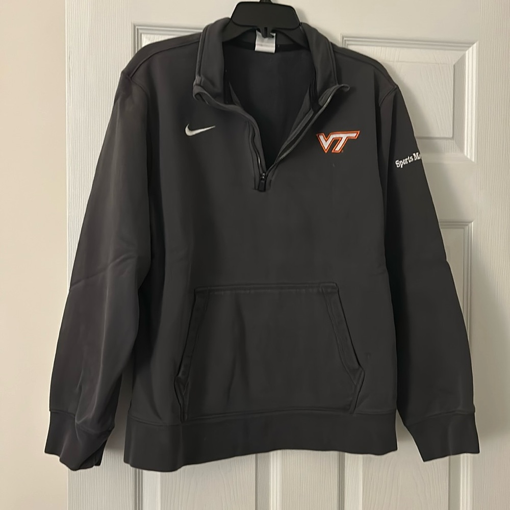 Nike Virginia Tech Embroidered Logo Quarter Zip